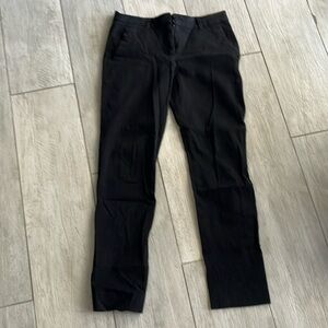 GAP Black True Straight Trousers with Detailed Waistband
